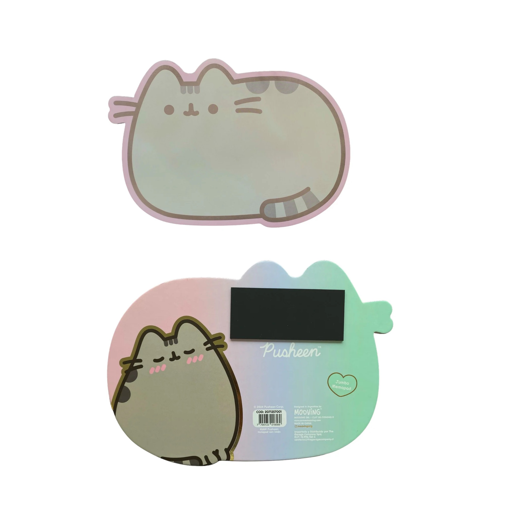 Foto Block de notas grande con imán Pusheen