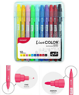 Foto Set marcadores doble punta Live Color, 10 colores