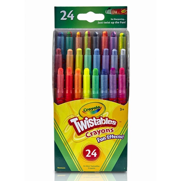 Foto Set 24 Mini Crayones Girables Divertidos