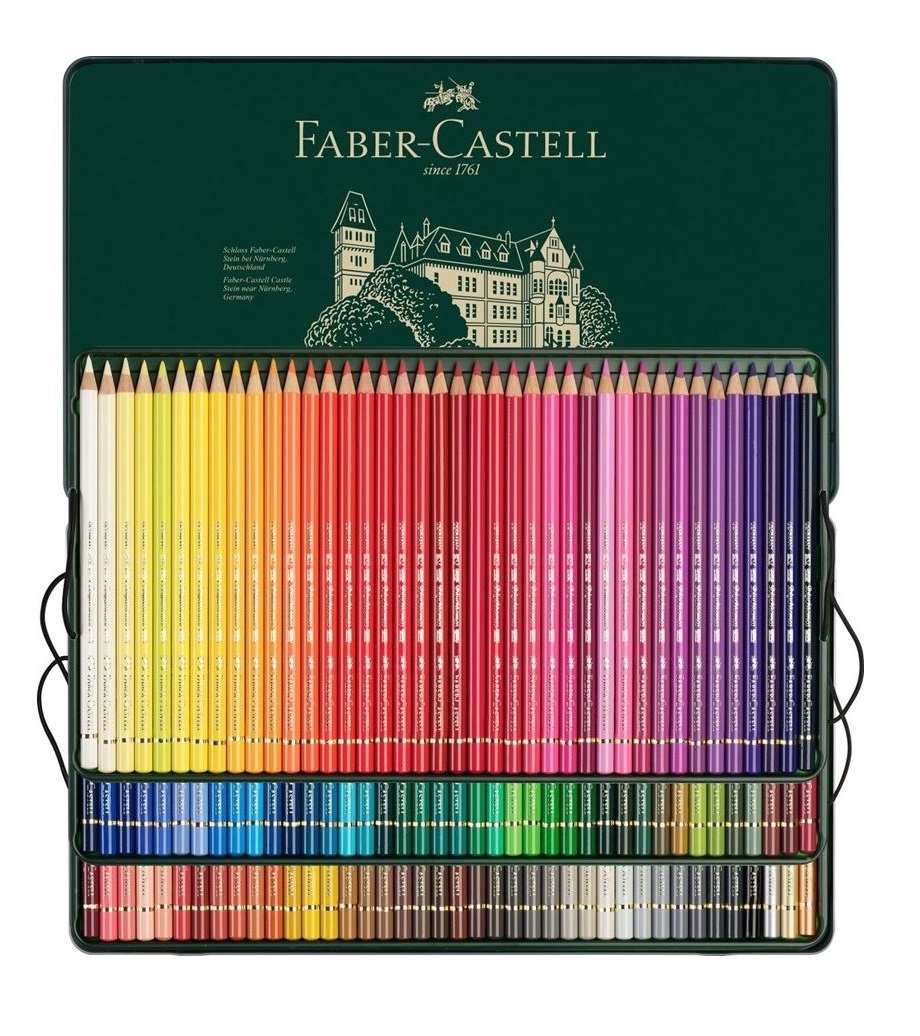 Foto Estuche metálico 120 lápices de colores profesionales Polychromos