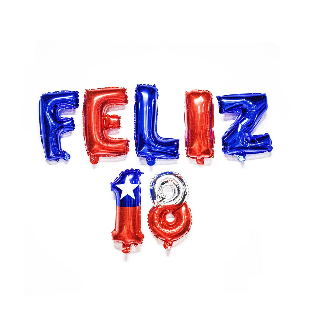 Foto Globo metalizado Feliz 18 Septiembre