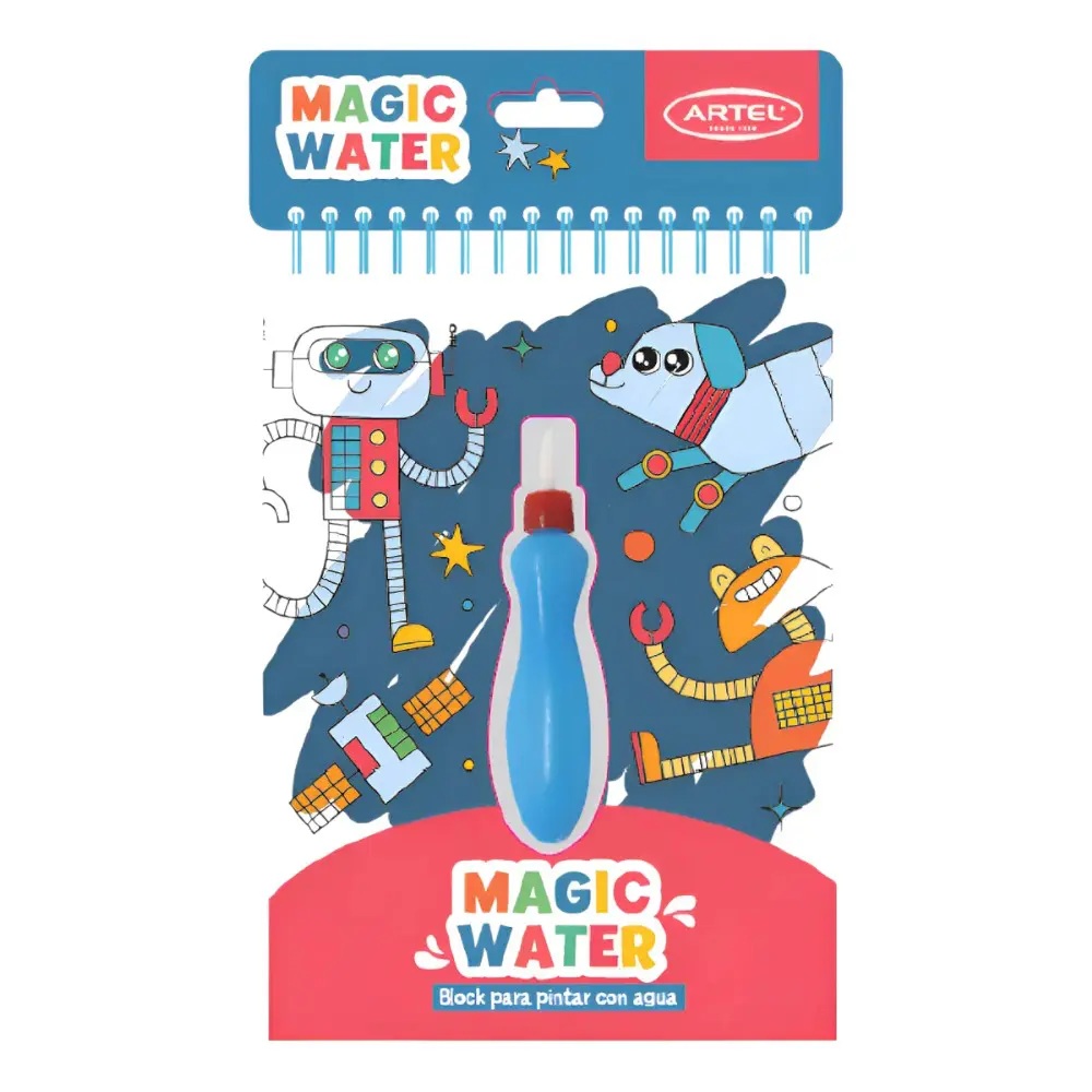 Foto Libro para pintar de agua Robots