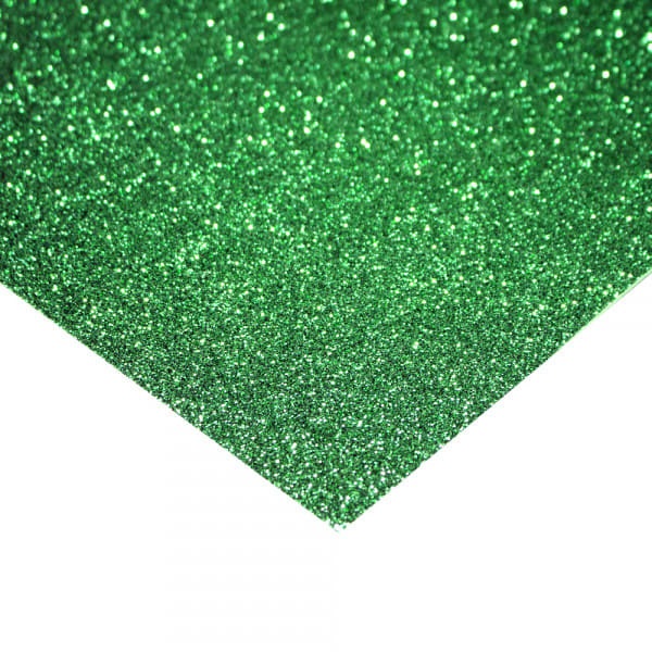 Foto Pliego goma eva glitter Verde Oscuro 20x30cm