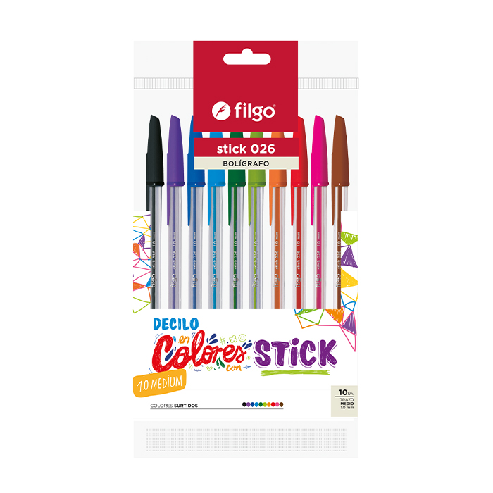Foto Set 10 lápices pasta Stick de colores