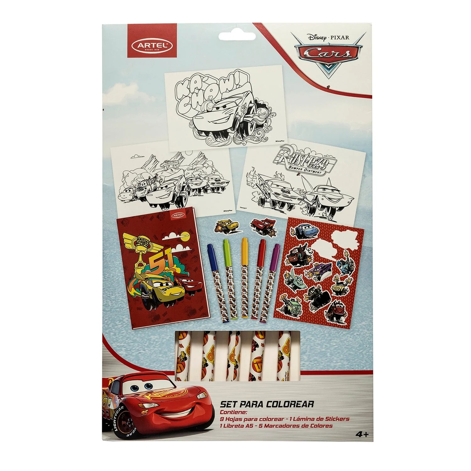 Foto Set de regalo para colorear Cars